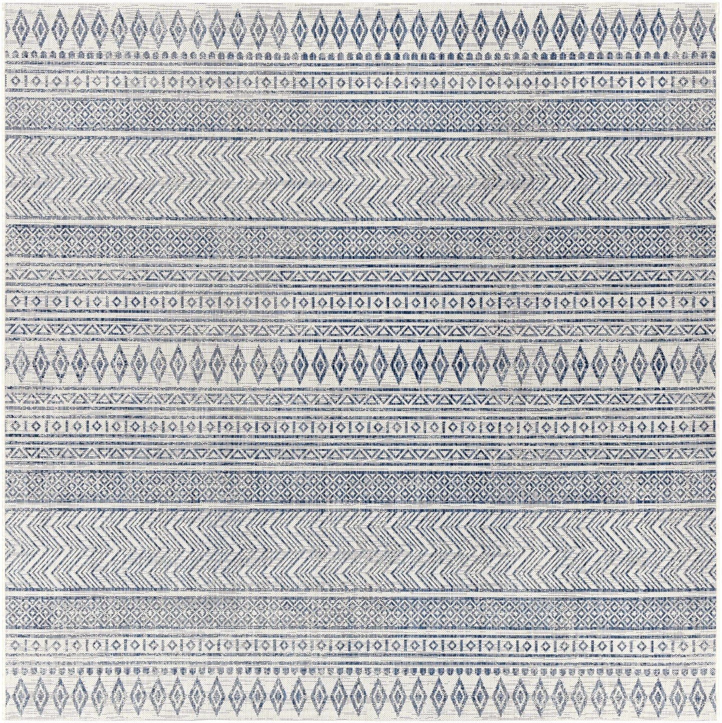 Madras Light Blue Green All Over Performance Area Rug