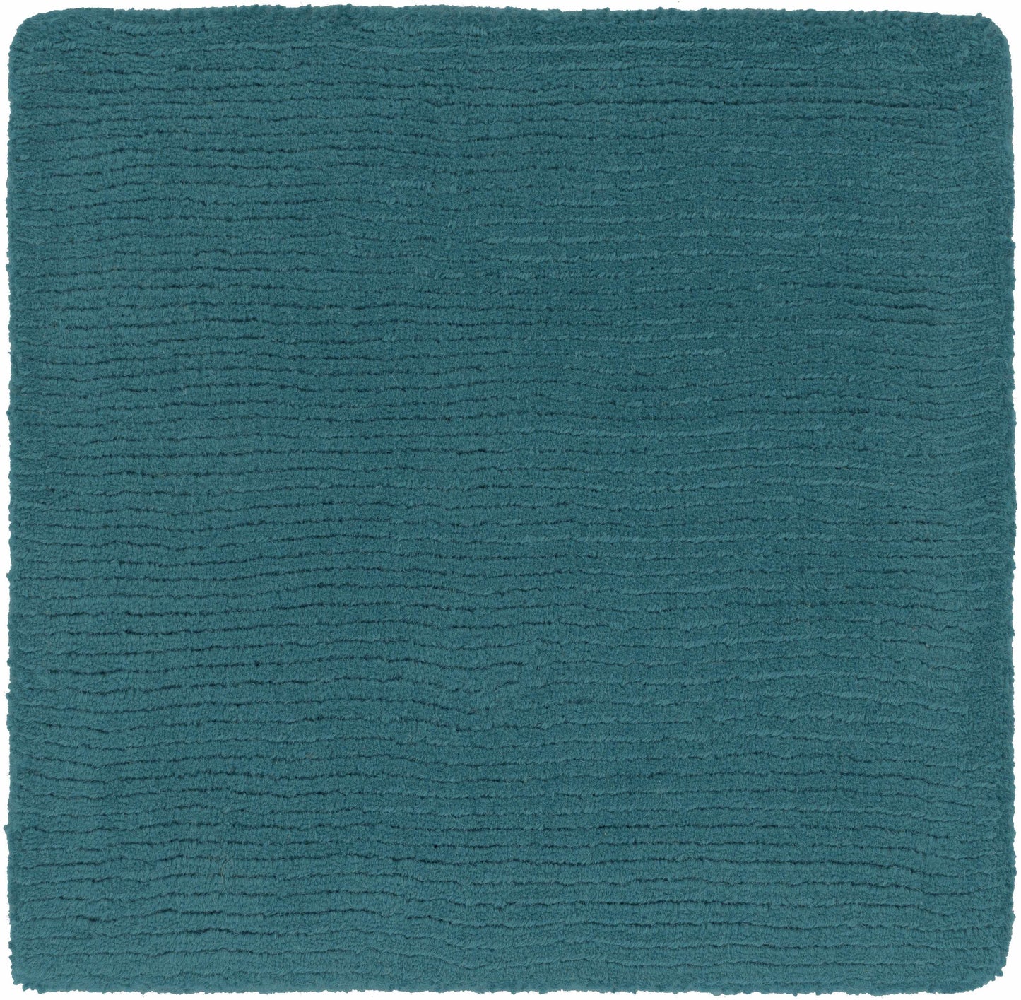 Brockton Solid Teal Wool Rug