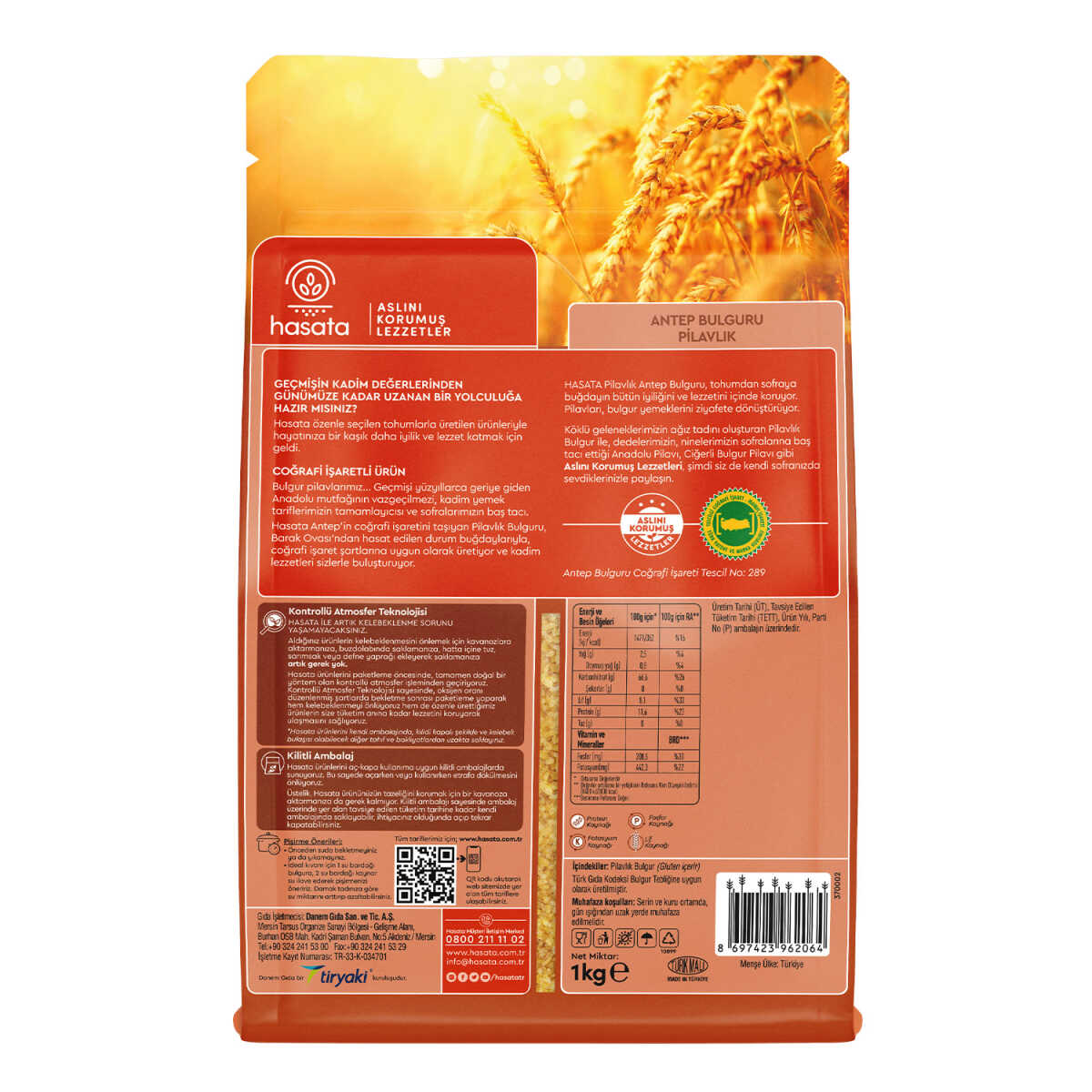 Hasata Bulgur İri 1Kg
