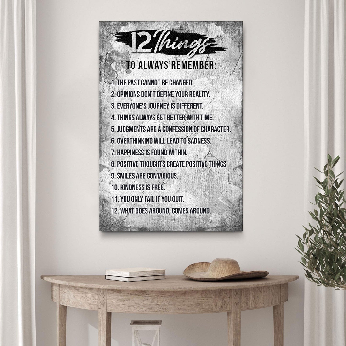 12 Things To Remember Sign