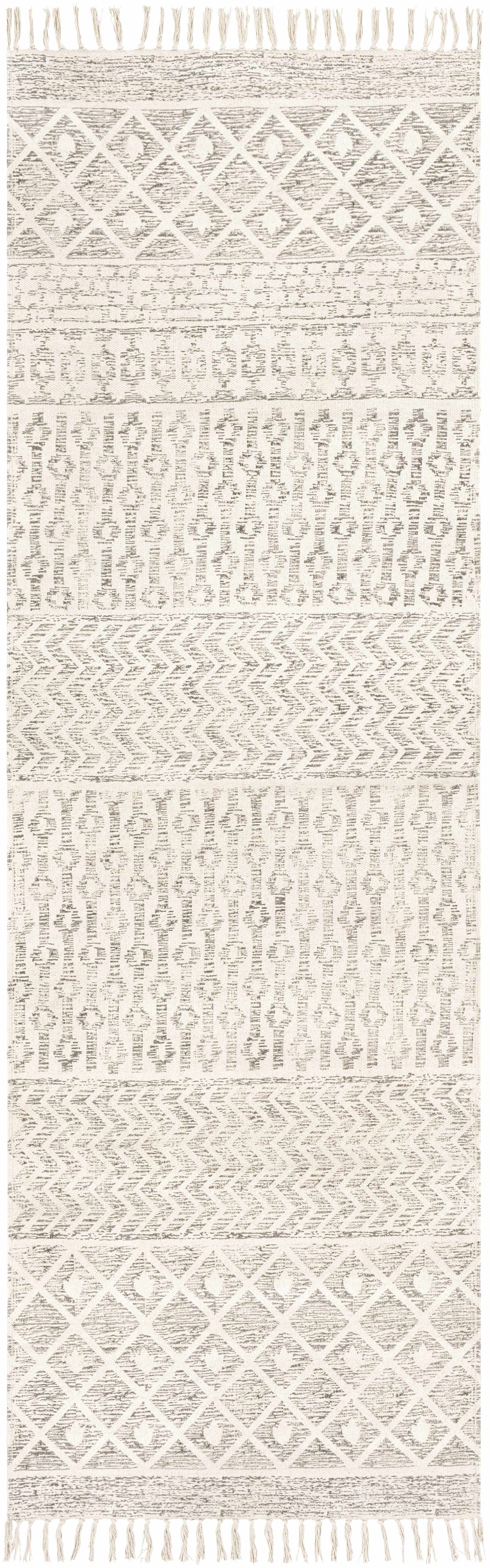 Valyermo Beige Hand Woven Cotton Rug