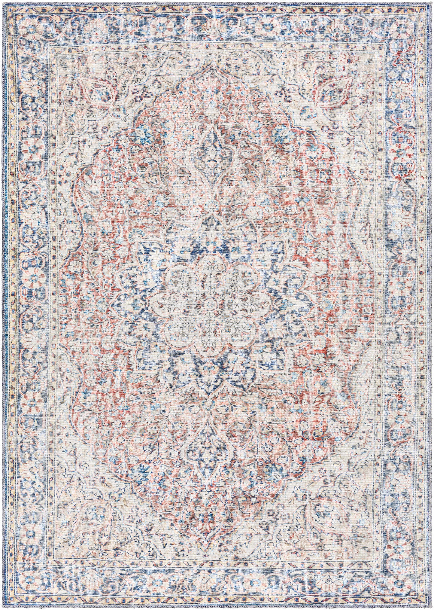 Wacousta Red&Blue Washable Rug - Promo