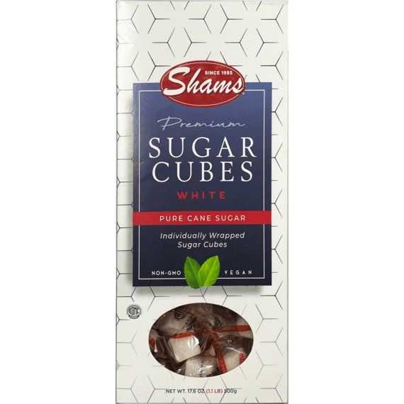 White Sugar Cubes | Individually Wrapped | 17.6 oz | Shams