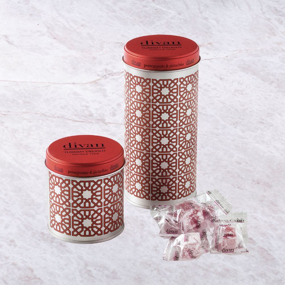 Divan Turkish Delight Pomegranate & Pistachio 140G