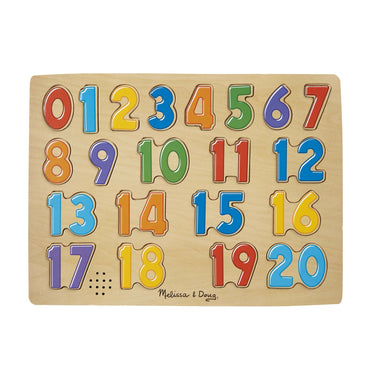 Melissa & Doug Numbers Sound Puzzle - 21 Pieces