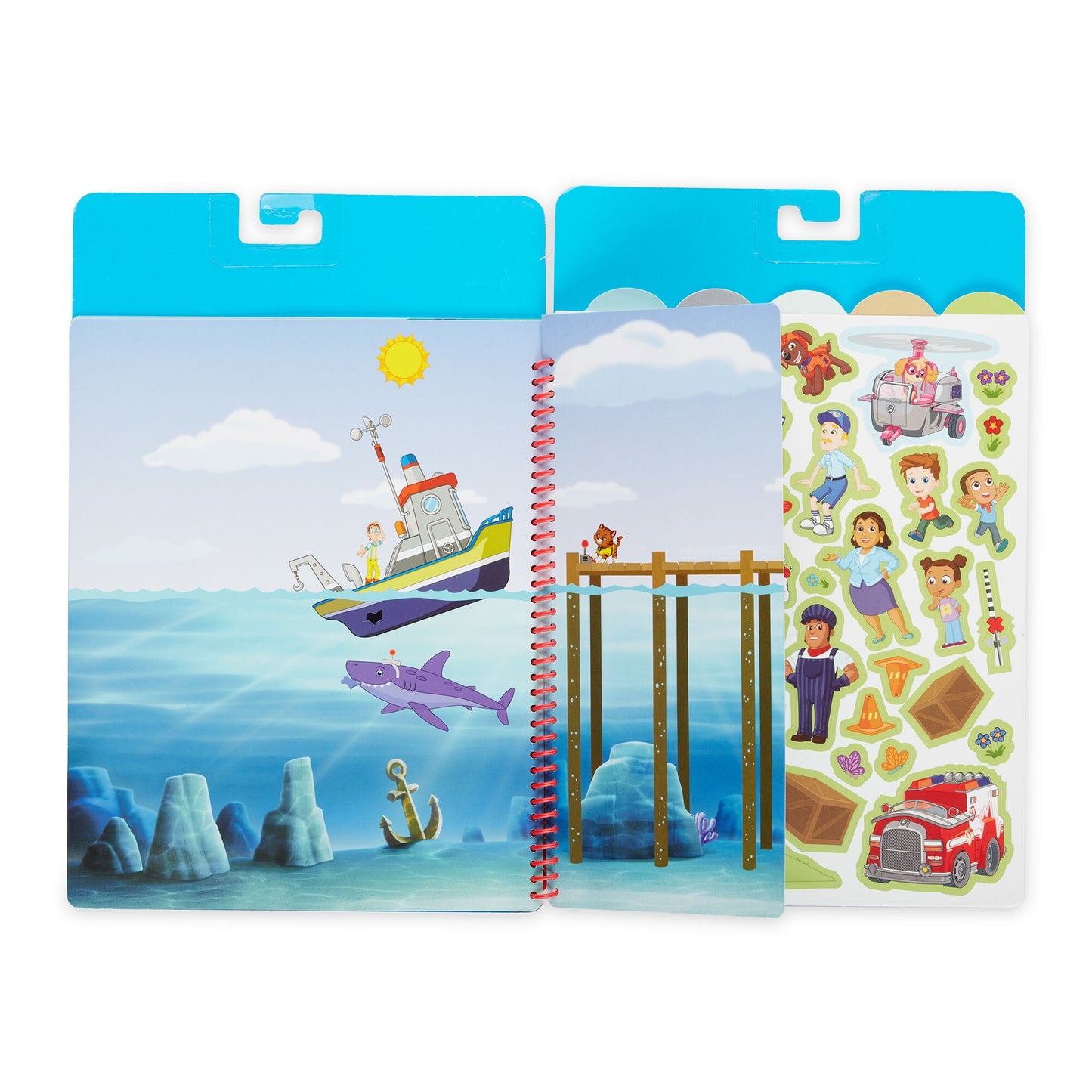 PAW Patrol Restickable Stickers Flip-Flap Pad - Adventure Bay