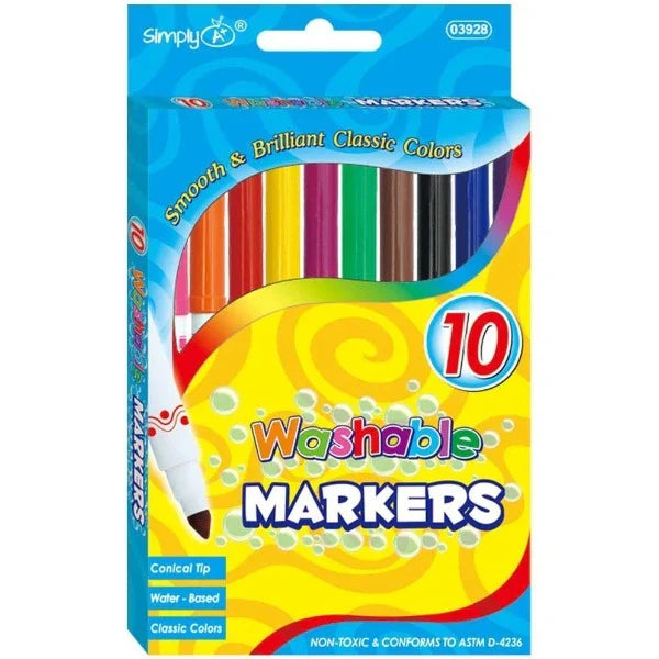 10 Washable Markers