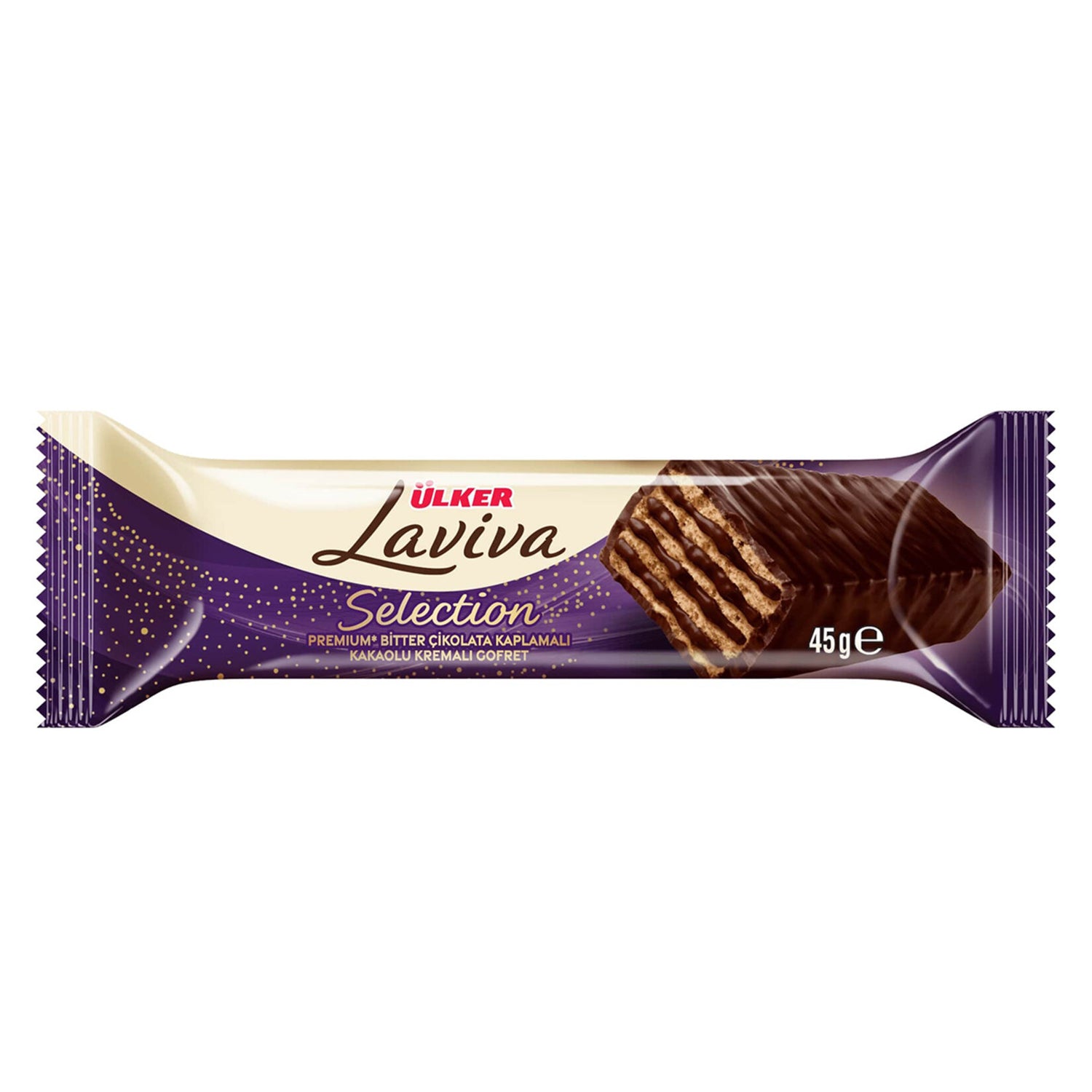 Ulker Laviva Selection Bitter Wafer Bar 45G