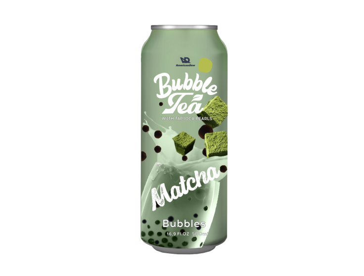 American Dew Matcha Bubble Tea 490Ml