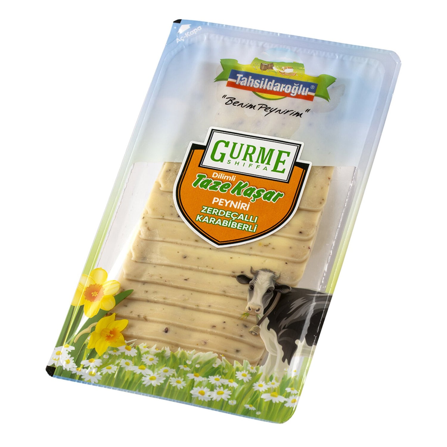 Tahsildaroglu Sliced Kashkaval Turmeric & Blackpepper 200