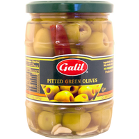 Green Olives | Pitted | Jar | 19.7 oz | Galil