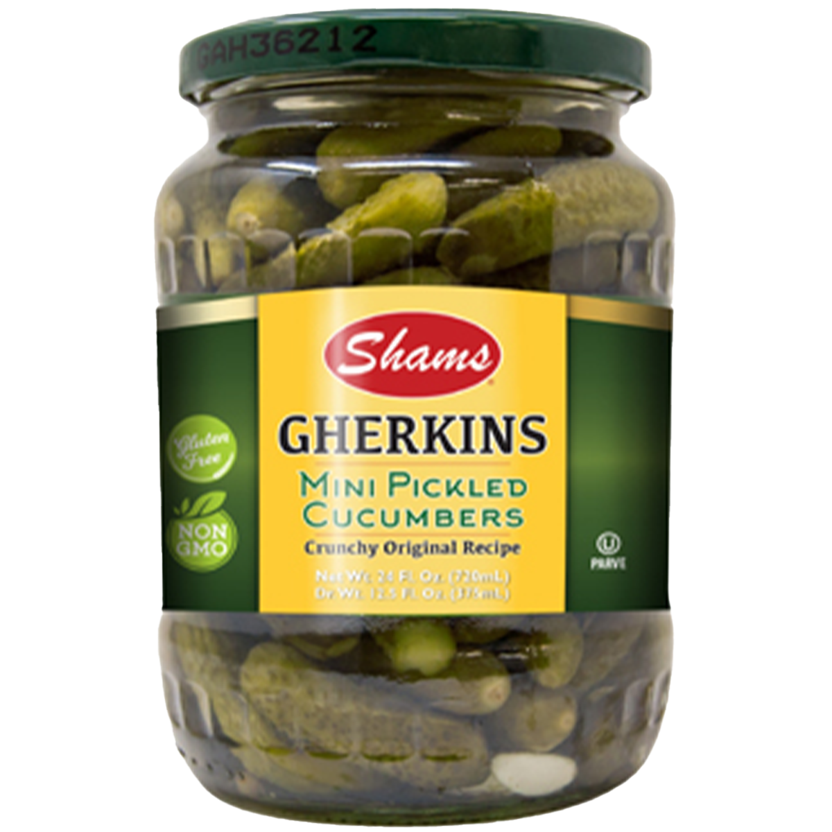 Mini Gherkin Pickles | 24 oz | Shams