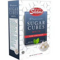 Premium White Sugar Cubes | Box | 17.6 oz | Shams