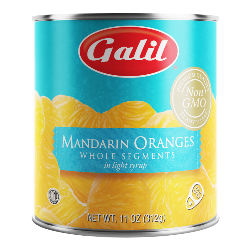 Mandarin Oranges | Wholes in Light Syrup | 11 oz | Galil