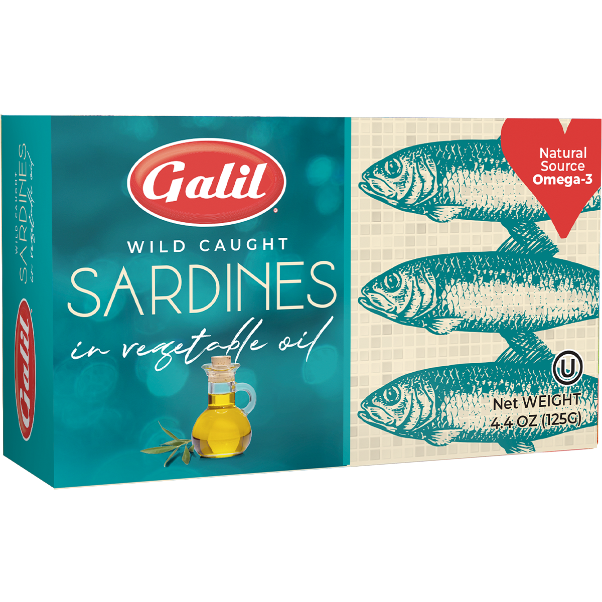 Sardines | In vegetable Oil | 4.4 oz | Galil