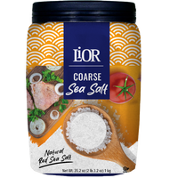 Coarse Sea Salt | Chefs Jar | 35.2 oz (2.2 lbs) | LiOR