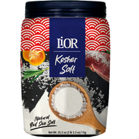 Kosher Salt, Coarse Sea Salt | Chefs Jar | 35.2 oz (2.2 lbs) | LiOR