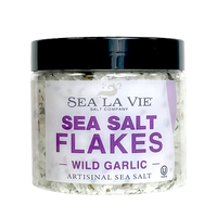 Gourmet Sea salt Flakes | Wild Garlic Sea Salt | Sea La Vie | 3.5 oz