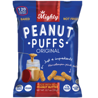 Peanut Butter Puffs Snack | Gluten Free & Vegan | 0.7 oz | Mighty