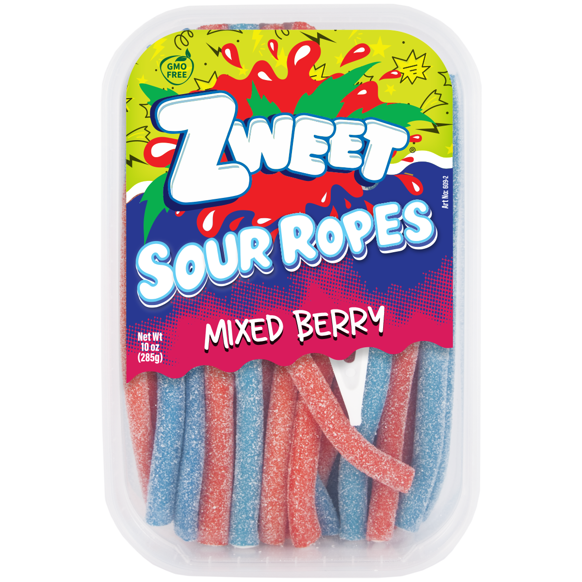 Sour Mixed Berry Ropes | Zweet | 10 oz