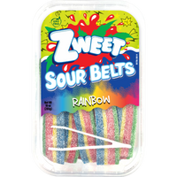 Sour Rainbow Belts  | Zweet | 10 oz