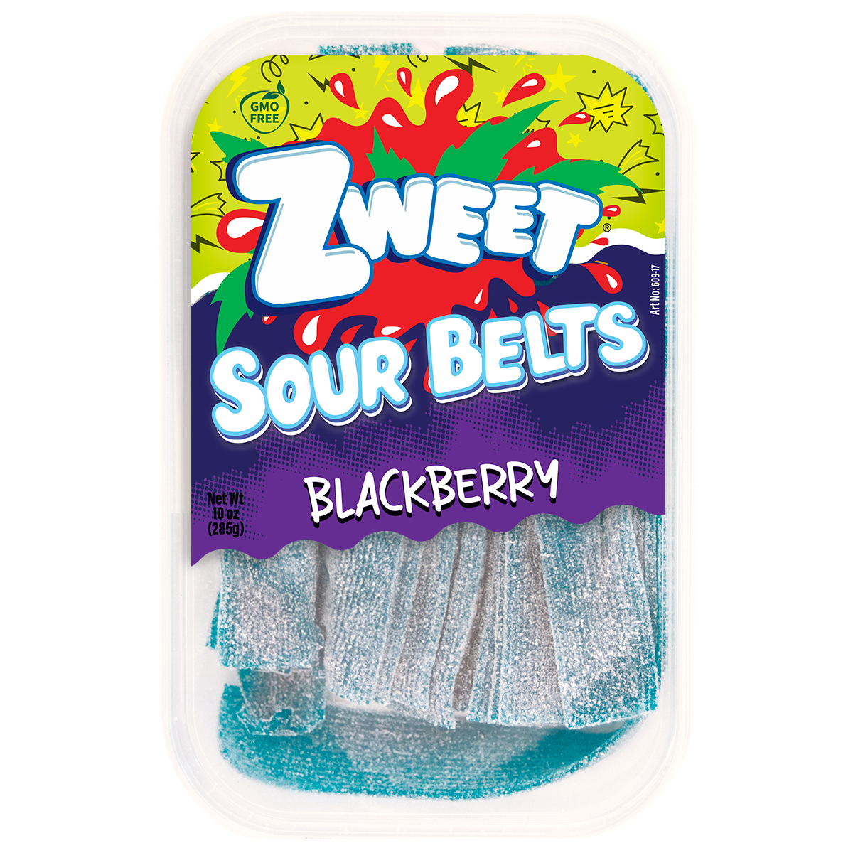 Sour Blackberry Belts | Zweet | 10 oz