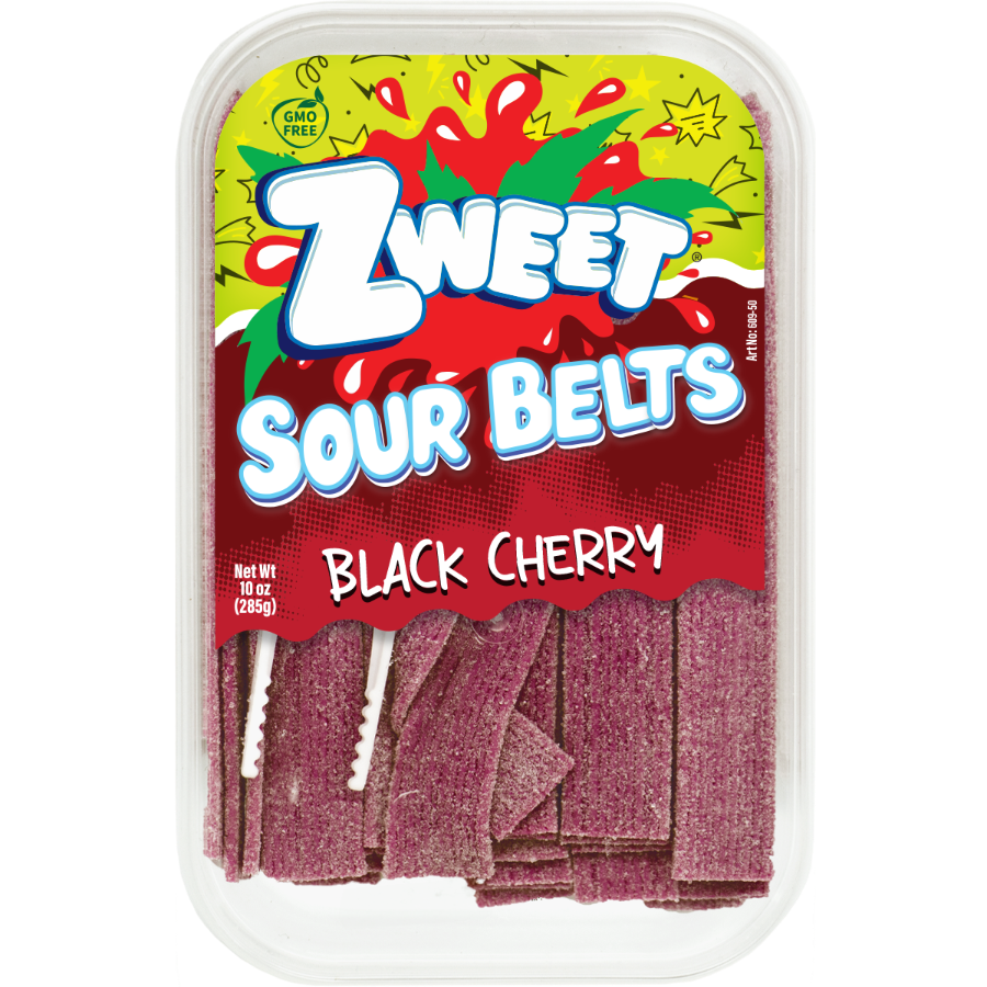 Sour Black Cherry  Belts | Zweet | 10 oz