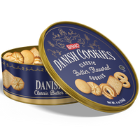 Danish Cookies | Mini-Tin | 4 oz | Bisno