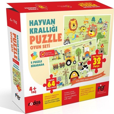 Hayvan Krallığı Puzzle Oyun Seti