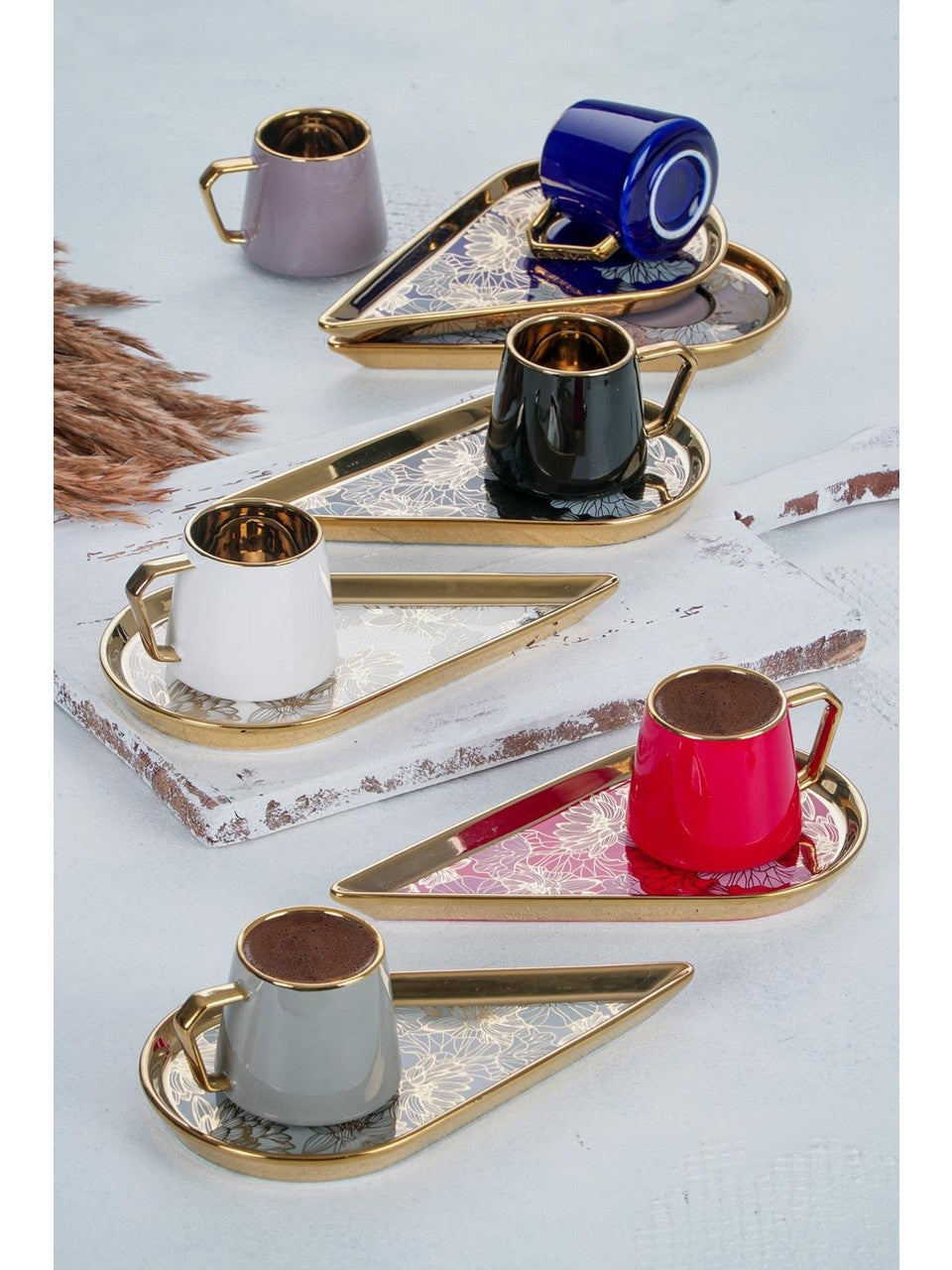 Acar Dione 6Pcs Turkish Coffe Set