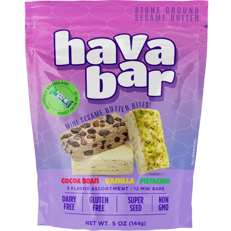 Mini Sesame Butter Bites | Halva | Bag | 5.1 oz | Hava Bar