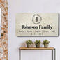 White Family Sign