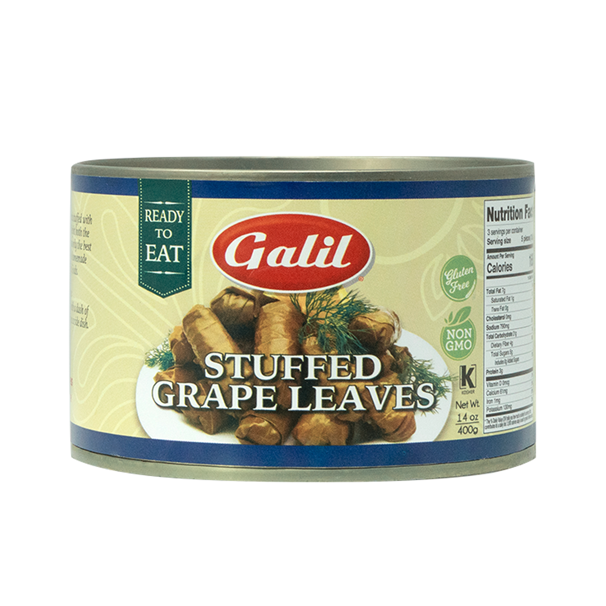 Stuffed Grape Leaves | Dolma | 14 oz | Galil