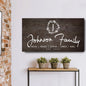 White Family Sign