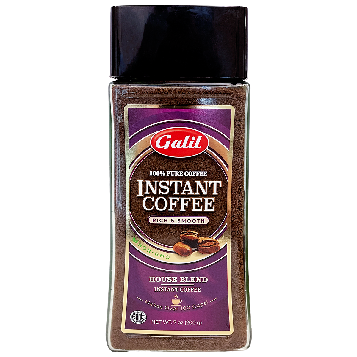 100% Pure Instant Coffee | 7 oz | Galil