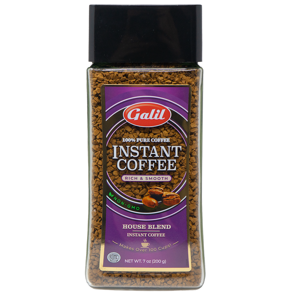 100% Pure Instant Coffee | 7 oz | Galil