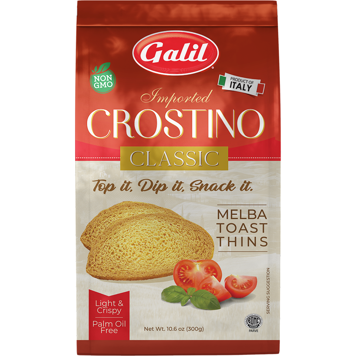 Crostino | Melba Toast Thins | Classic | 10.6 oz | Galil