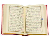 Çanta Boy Kur'an-ı Kerim (Kırmızı Renk, Kılıflı, Mühürlü) - Quran Mushaf