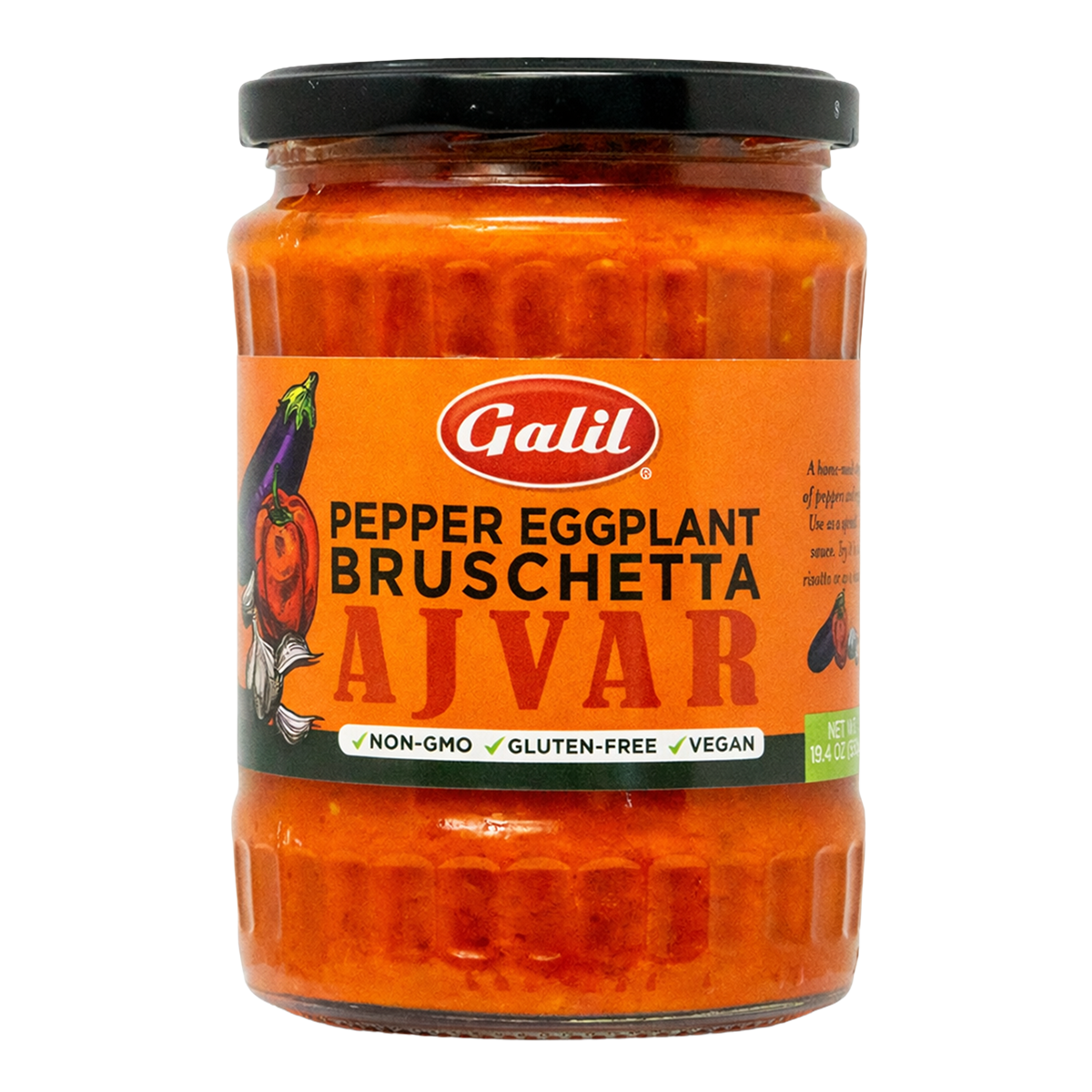 Pepper & Eggplant Bruschetta,Mild Ajvar, Galil