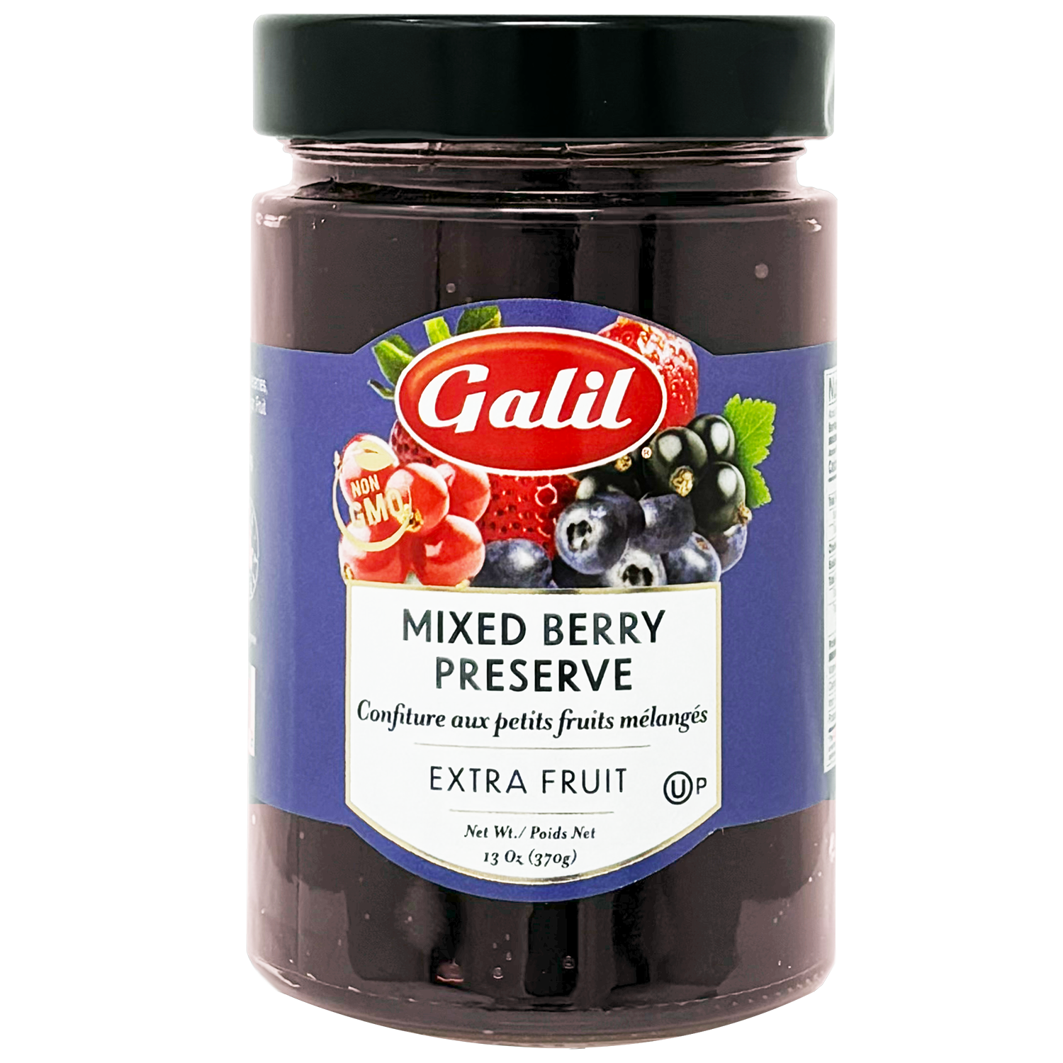 Mixed Berry Preserve | Fruit Jam | 13 oz | Galil
