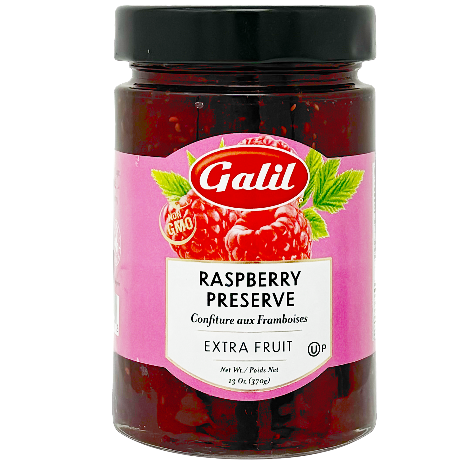 Raspberry Preserve | Fruit Jam | 13 oz | Galil