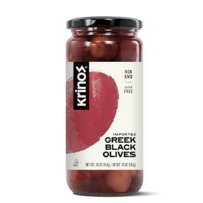 Krinos Greek Black Jar 454G