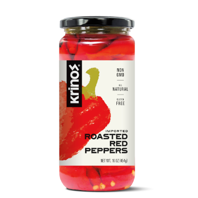 Krinos Roasted Red Peppers 454Gr