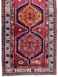 Vintage Persian Sarab Wool Runner Rug 3’4 x 10’7”