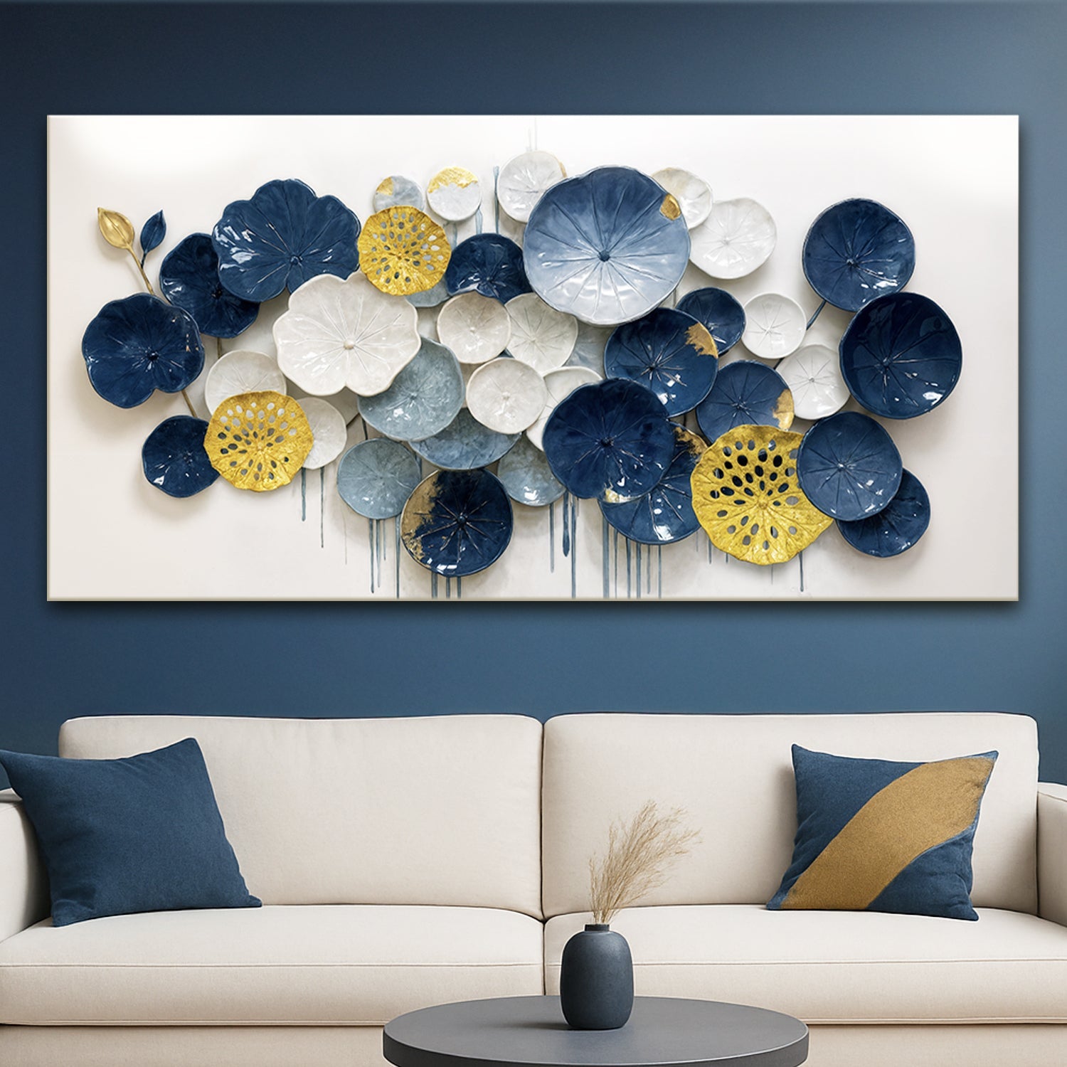 Lotus Leaf Abstract Wall Art VII