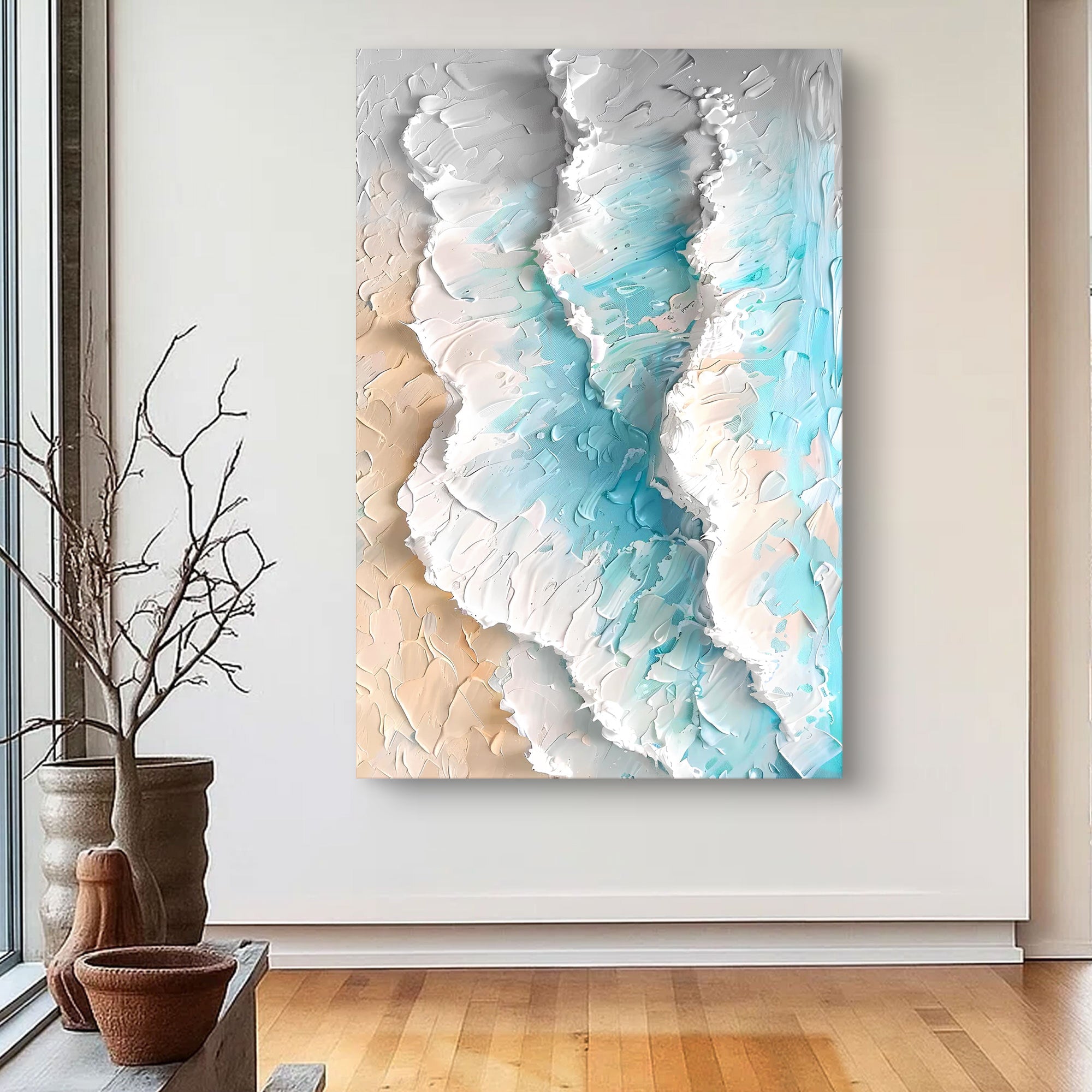 Blue Ocean Coastal Wall Art IV