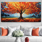 Autumn Fire Impasto Wall Art