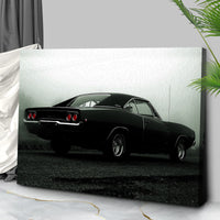 Race Car Vintage Canvas Wall Art