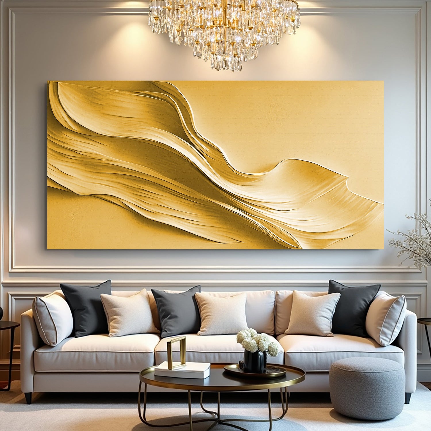 Gold Minimalist Wall Art II