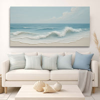 Serene Ocean Wave Coastal Wall Art VIII